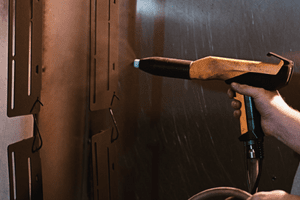 Electrostatically Charged Powder Coating
