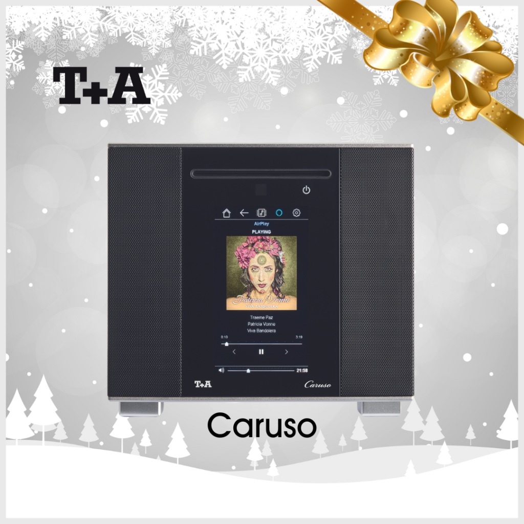Christmas Deals - A gift for every moment. 4 T+A Caruso All-in-one Music System Christmas Banner